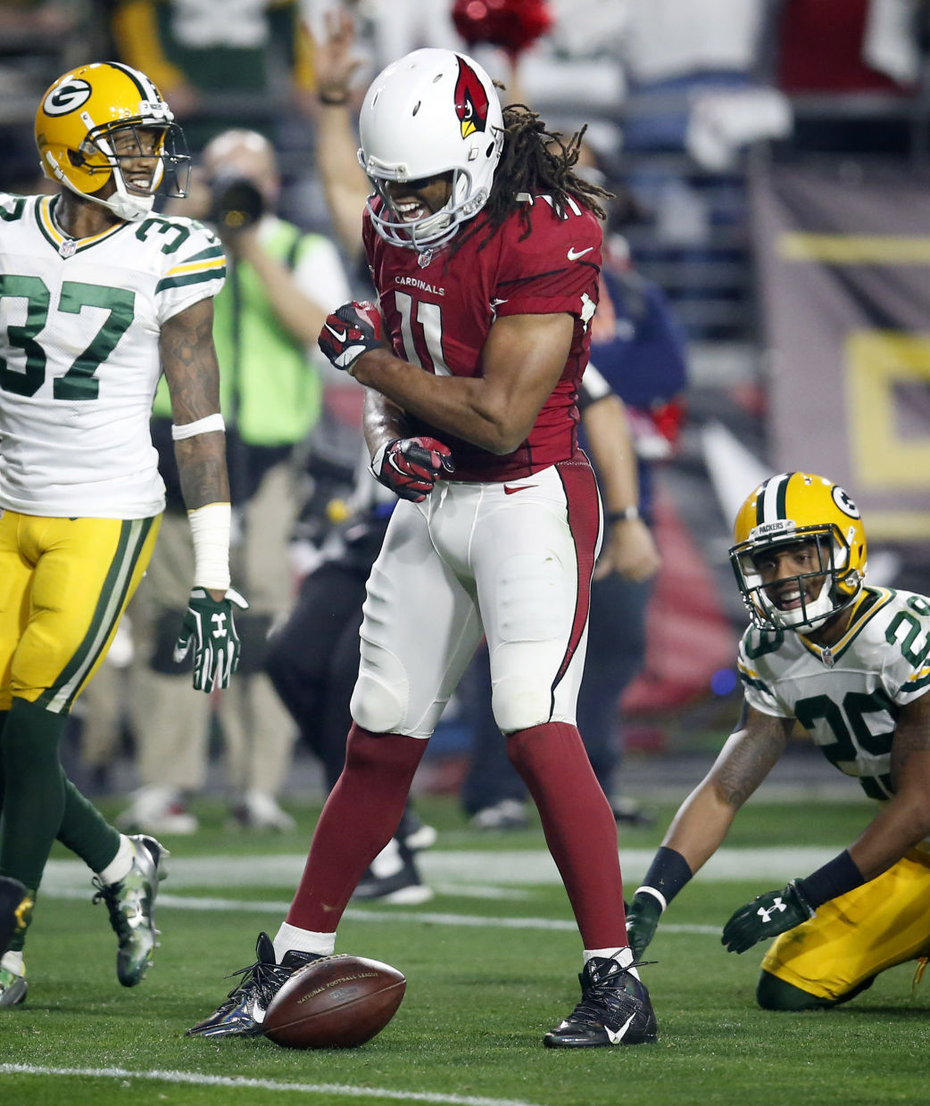 Larry Fitzgerald, Casey Hayward, Sam Shields
